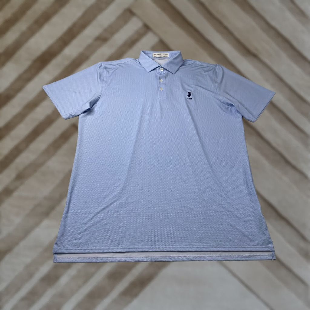Vintage Holderness & Bourne Polo Shirt Mens XL The Cole Golf Performance Blue Size US XL / EU 56 / 4 - 1 Thumbnail