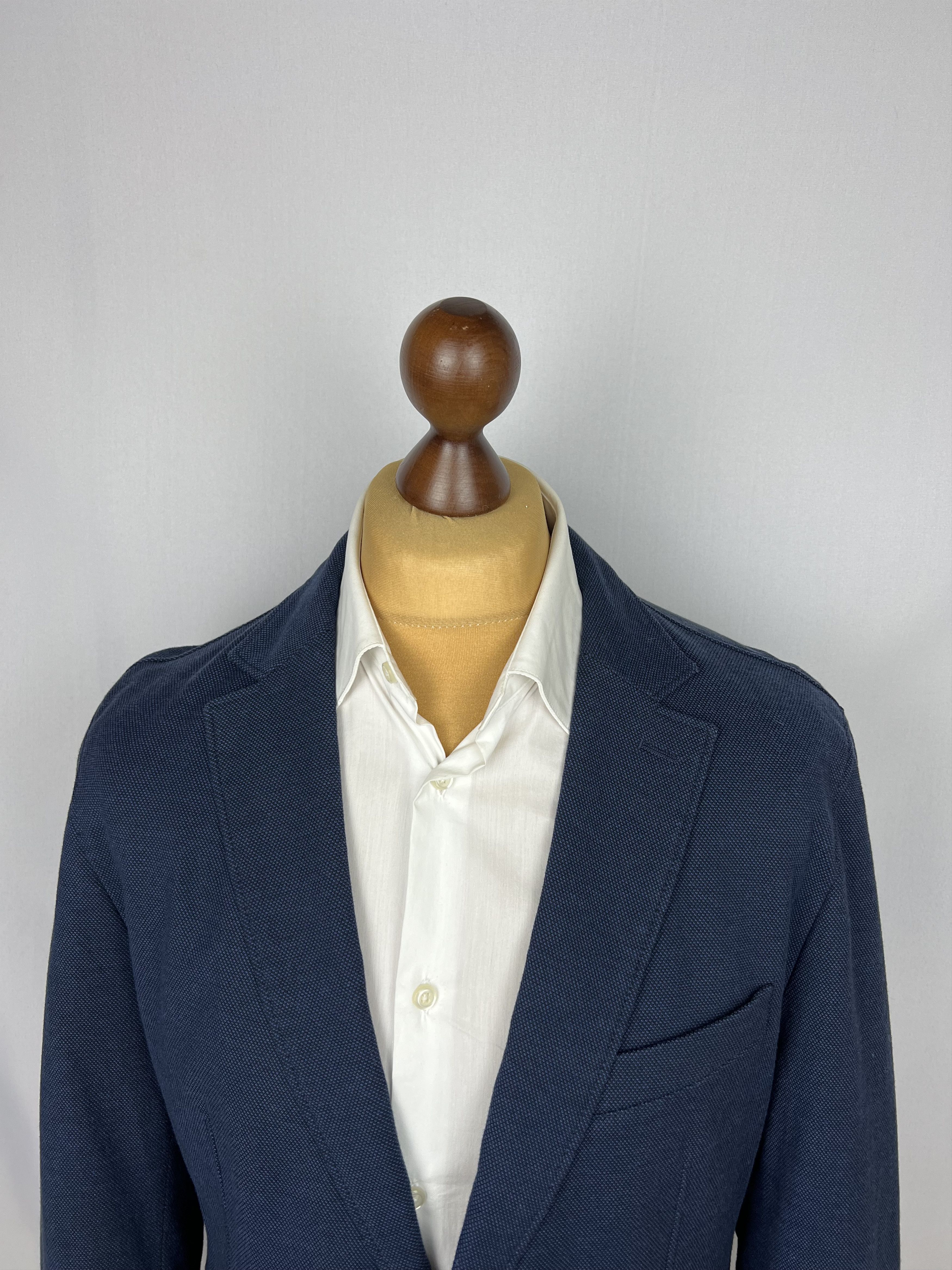 Hugo Boss Solid Textured Cotton Unlined Modern Sport Coat Size 40R - 5 Thumbnail