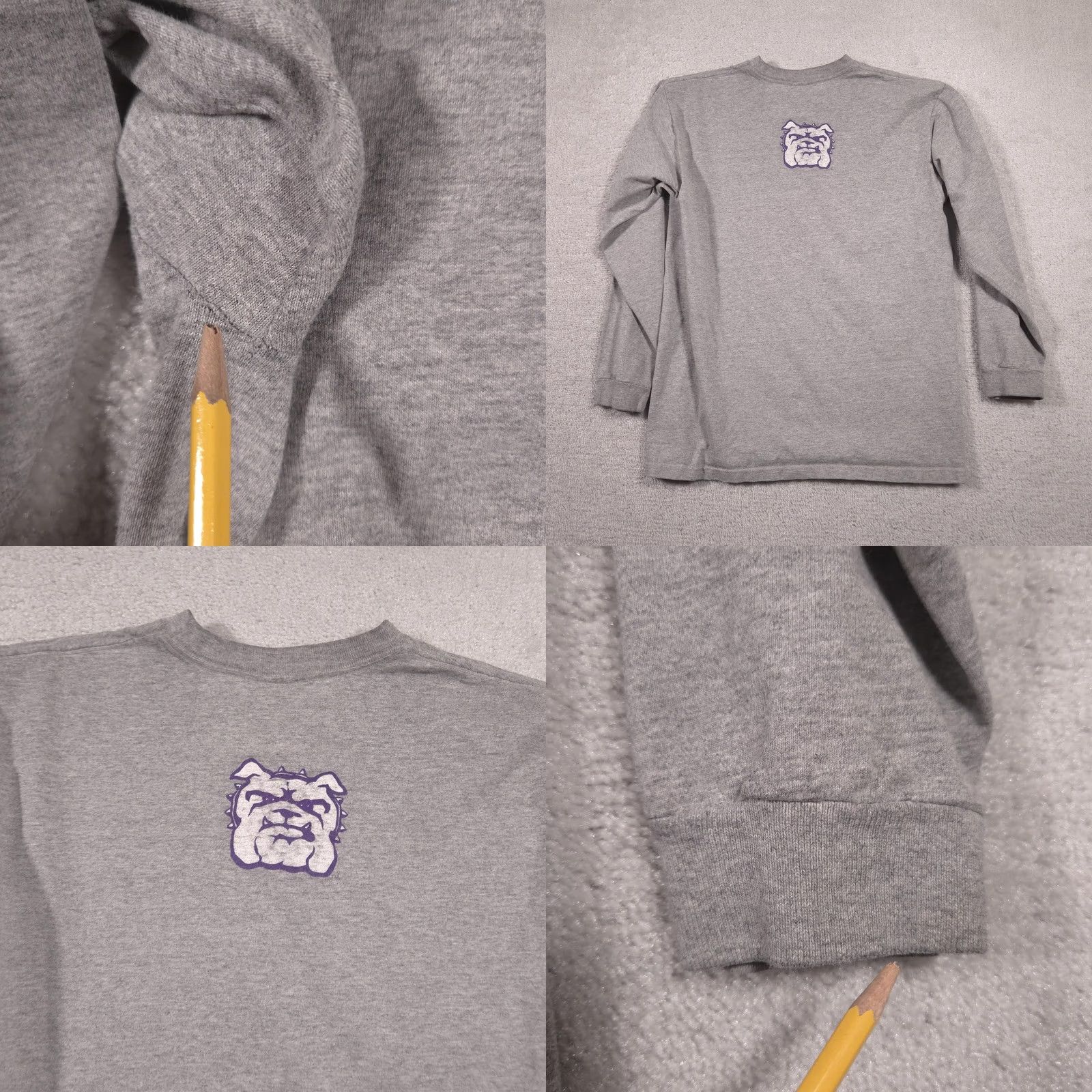 Jansport VINTAGE JanSport Truman Bulldogs Shirt Mens Medium Gray Long Sleeve College Tee USA Size US M / EU 48-50 / 2 - 9 Thumbnail