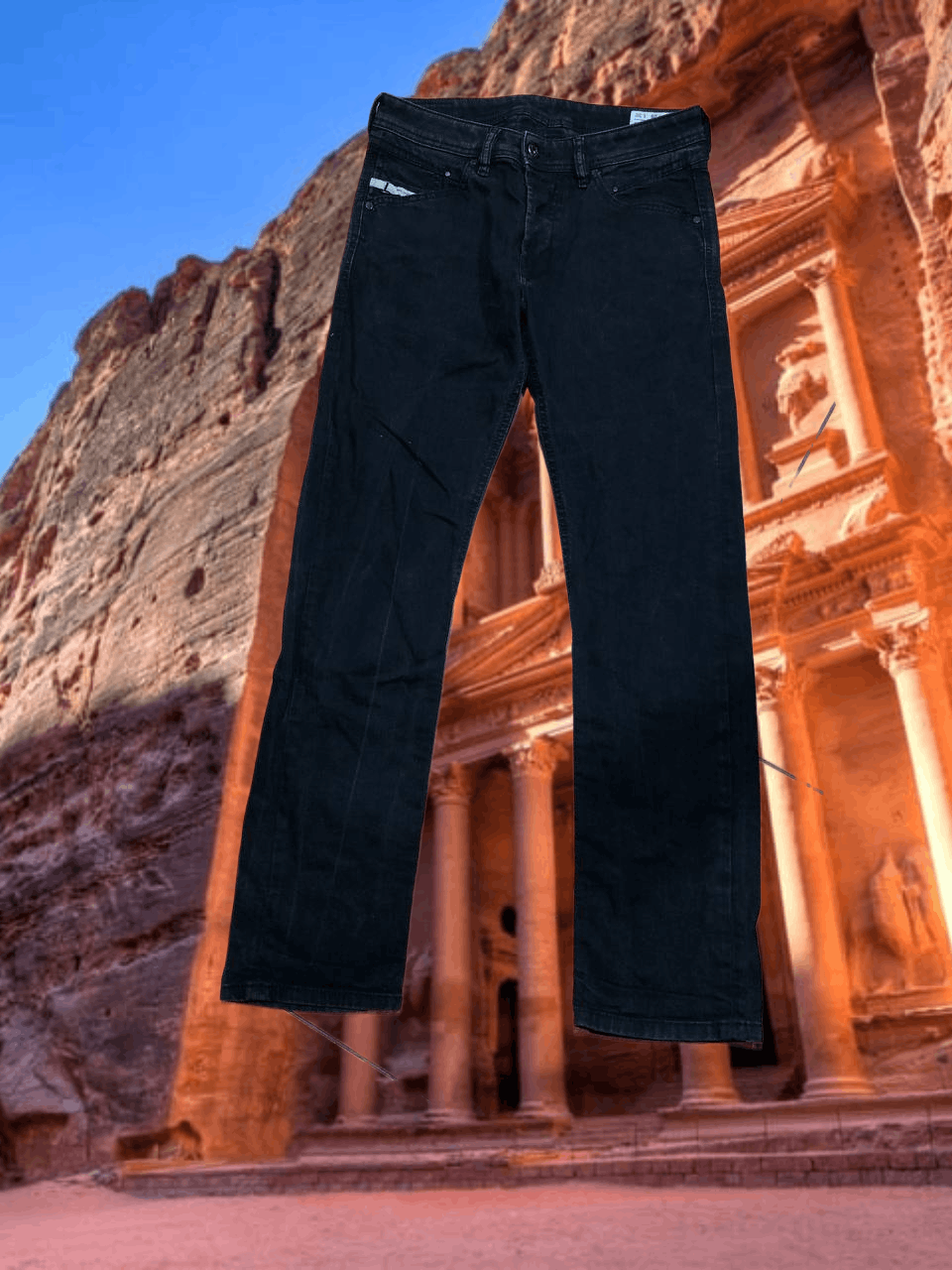 Diesel DIESEL black jeans BELTHER vintage crazy Y2K Size 28" / US 6 / IT 42 - 1 Thumbnail