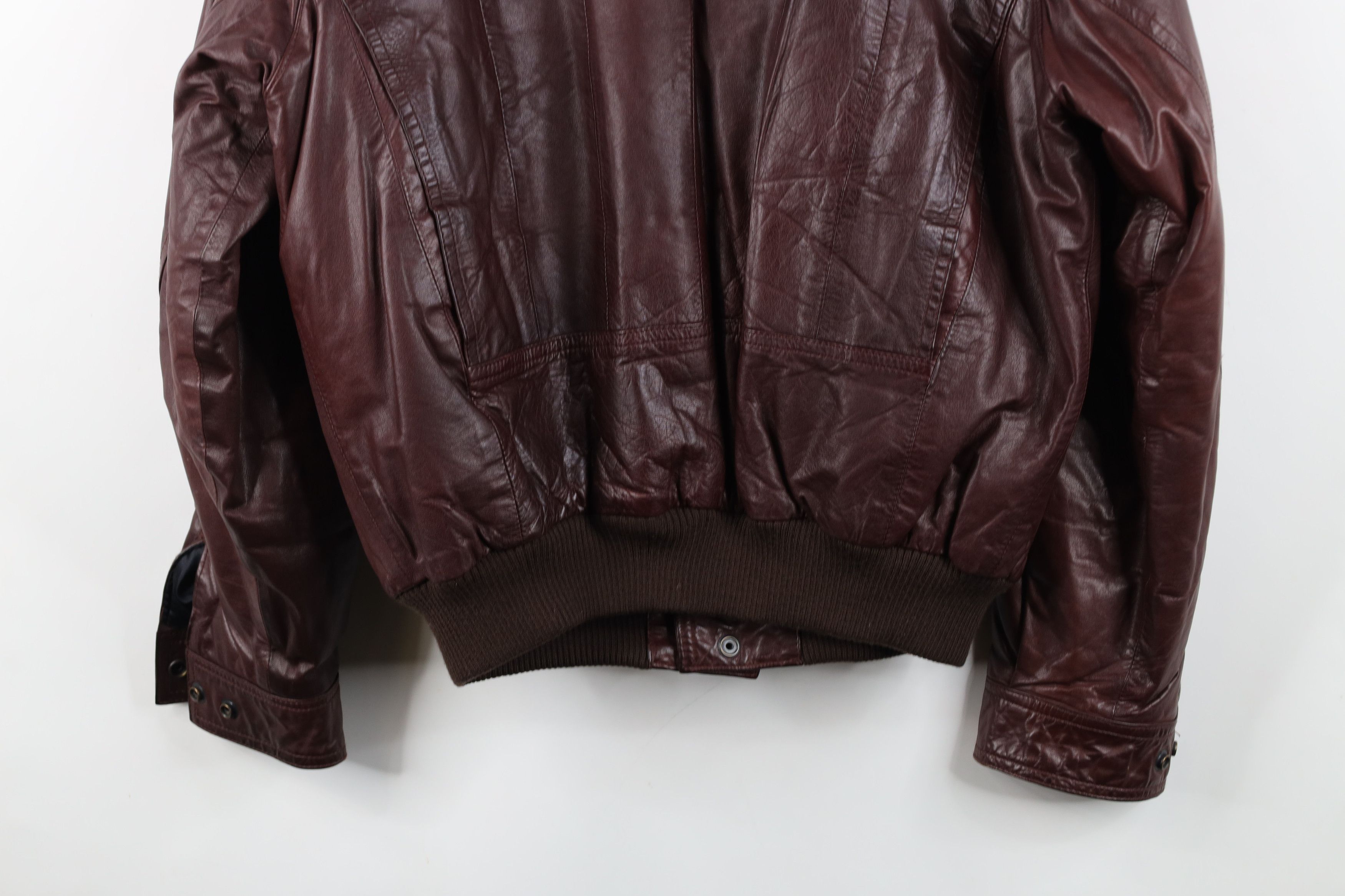 Vintage Vintage 70s Streetwear Catalina Bomber Jacket Oxblood Size US XL / EU 56 / 4 - 16 Thumbnail