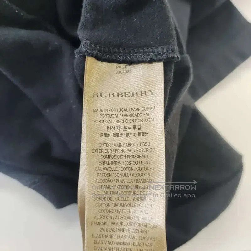 Burberry Burberry Black Cotton T-Shirt for Women. Size XXS / US 00 / IT 34 - 4 Thumbnail