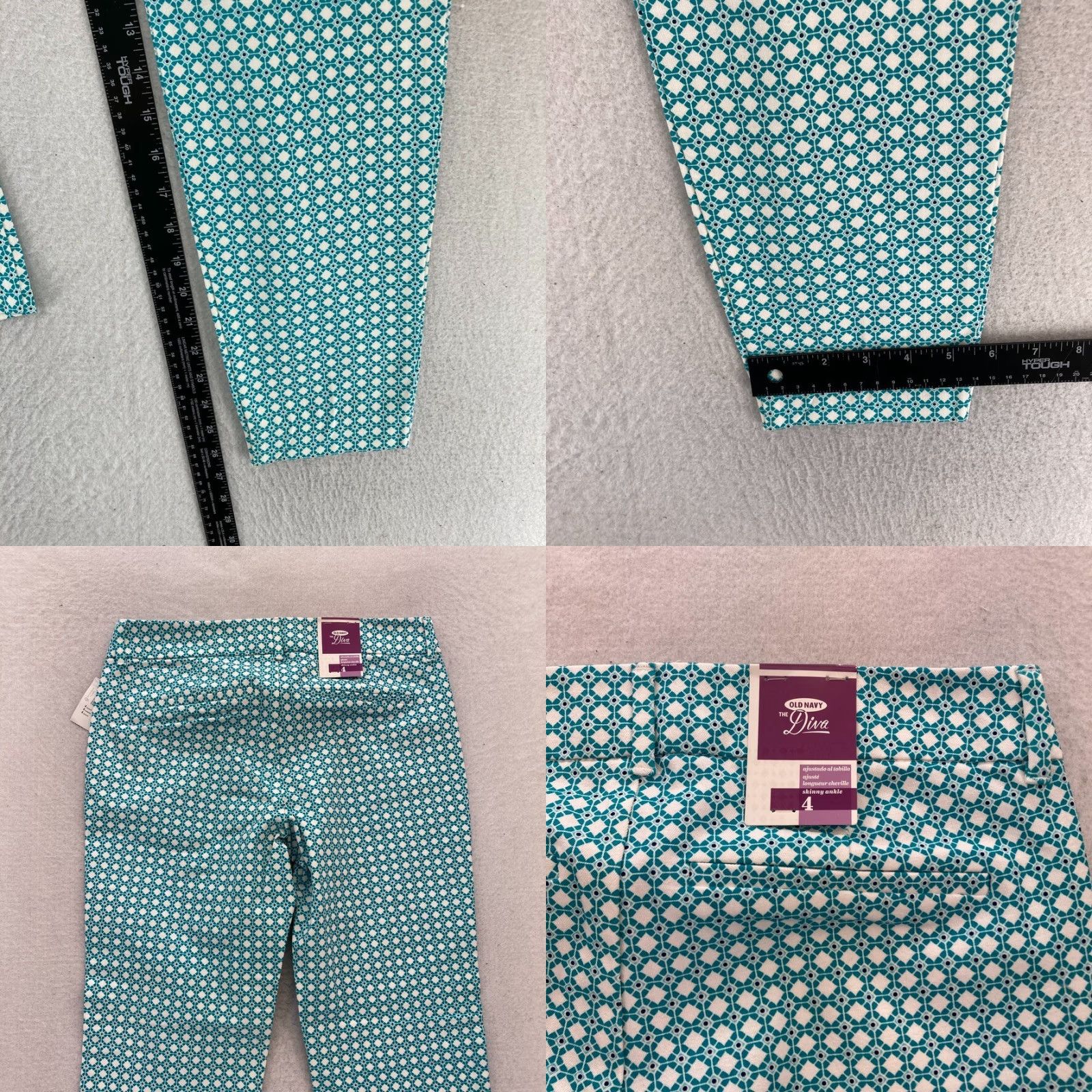 Old Navy Old Navy The Diva Pants Women's 4 Blue Stretch Fabric Slim Leg Ankle Crop Chino Size 27" / US 4 / IT 40 - 8 Thumbnail