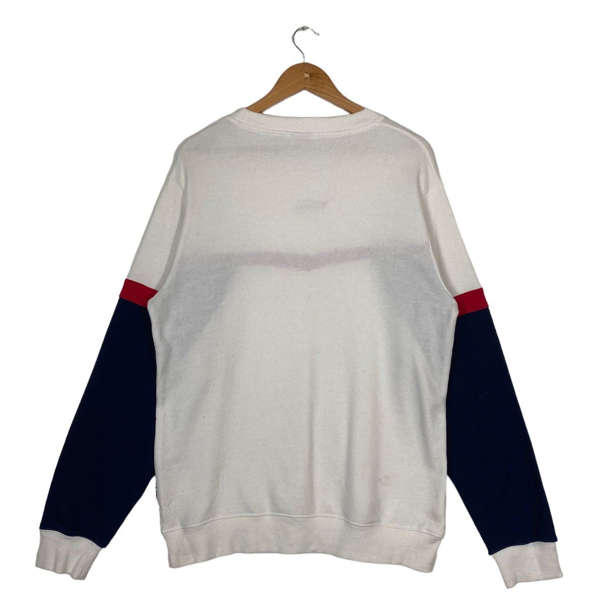 Fila × Japanese Brand Vintage 90s Fila Center Logo Colourblock Crewneck Sweatshirt Size US M / EU 48-50 / 2 - 8 Thumbnail