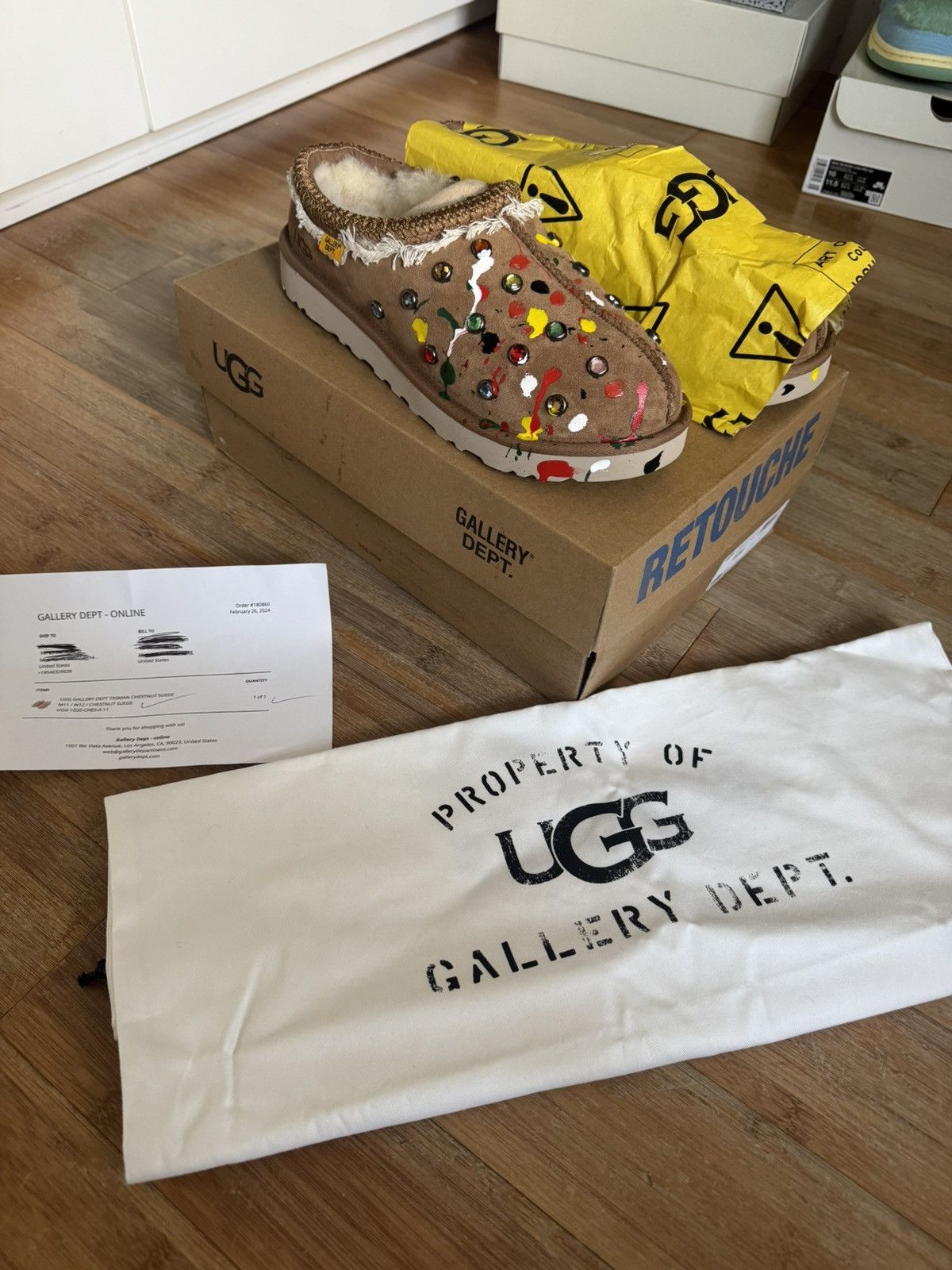 Gallery Dept. × Ugg Gallery Dept X Ugg Tasman Splatter Slipper Size US 11 / EU 44 - 7 Thumbnail