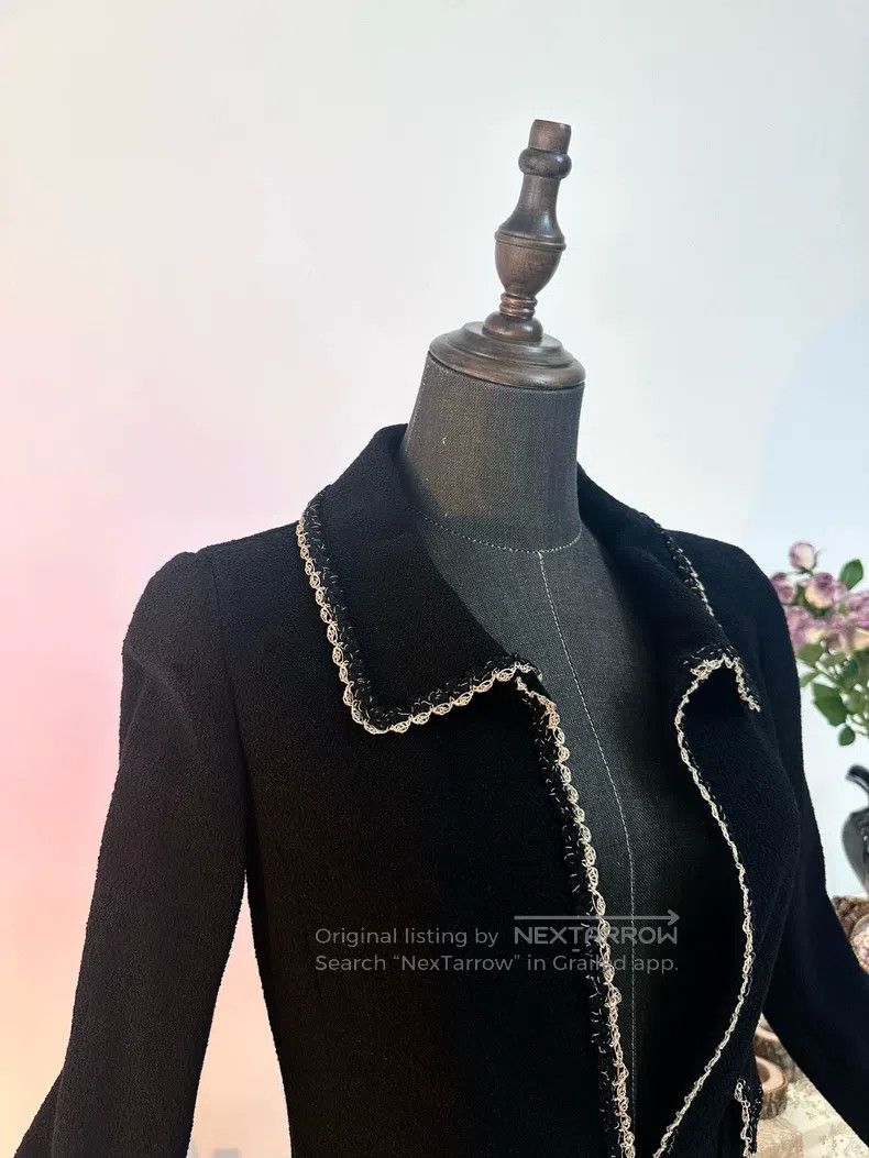 Chanel Chanel Edinburgh gold lace waist jacket Size XXS / US 00 / IT 34 - 4 Thumbnail