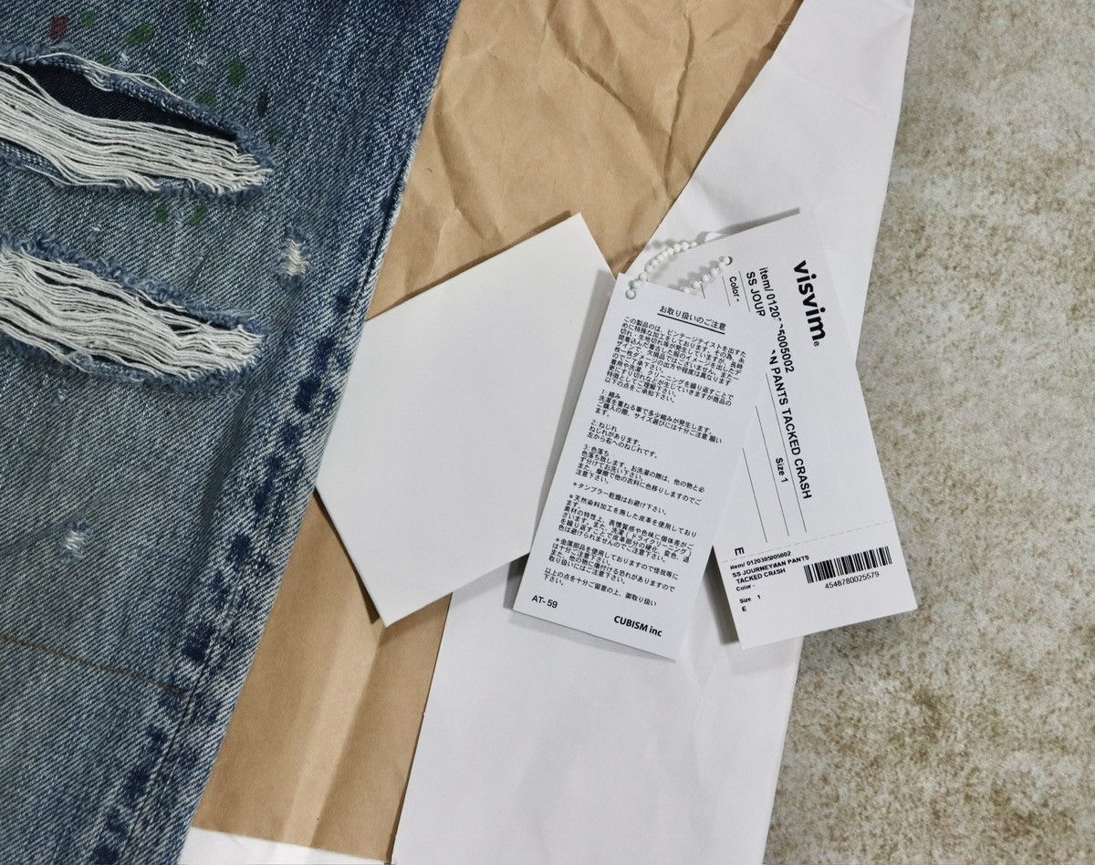 Visvim VISVIM JOURNEYMAN PANTS TACKED CRASH JM Jean Size US 32 / EU 48 - 9 Thumbnail