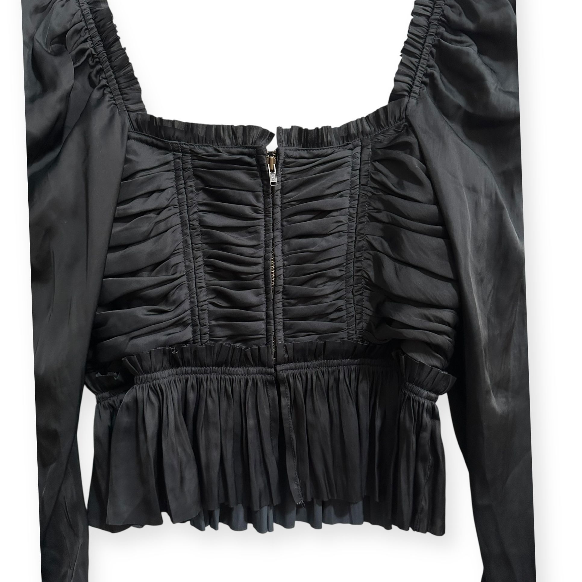 Ulla Johnson Ulla Johnson Mia Blouse in Noir (Black), Size 0, New with ta Size XS / US 0-2 / IT 36-38 - 16 Thumbnail
