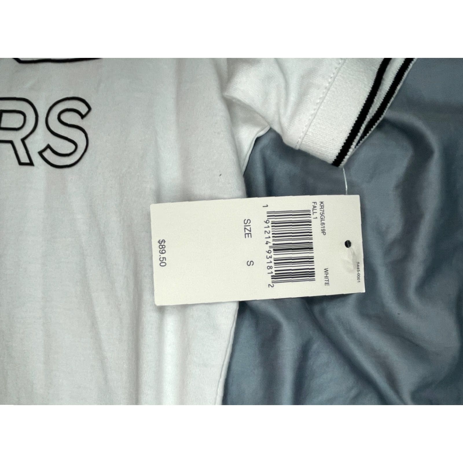Michael Kors Michael Kors Polo Shirt Men Short Sleeve Size Small White Spell Out Logo NWT 9.50 Shirt Size US S / EU 44-46 / 1 - 4 Thumbnail