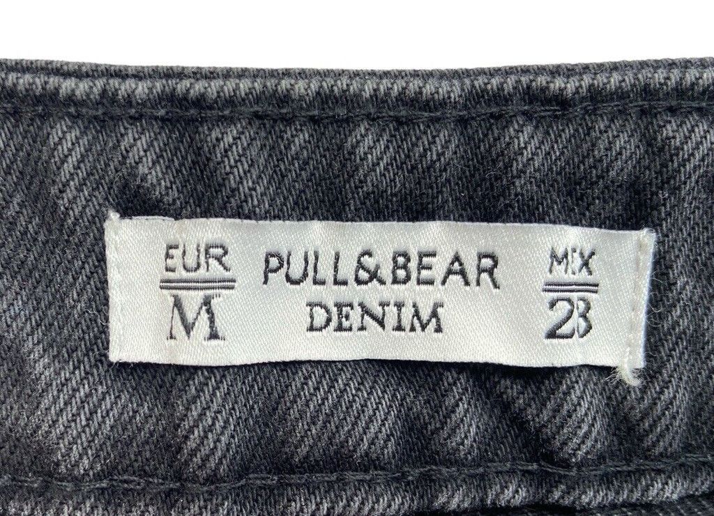 Pull & Bear Pull & Bear Black Denim Skirt 100% Cotton Size UK M NWT Size 27" / US 4 / IT 40 - 8 Thumbnail