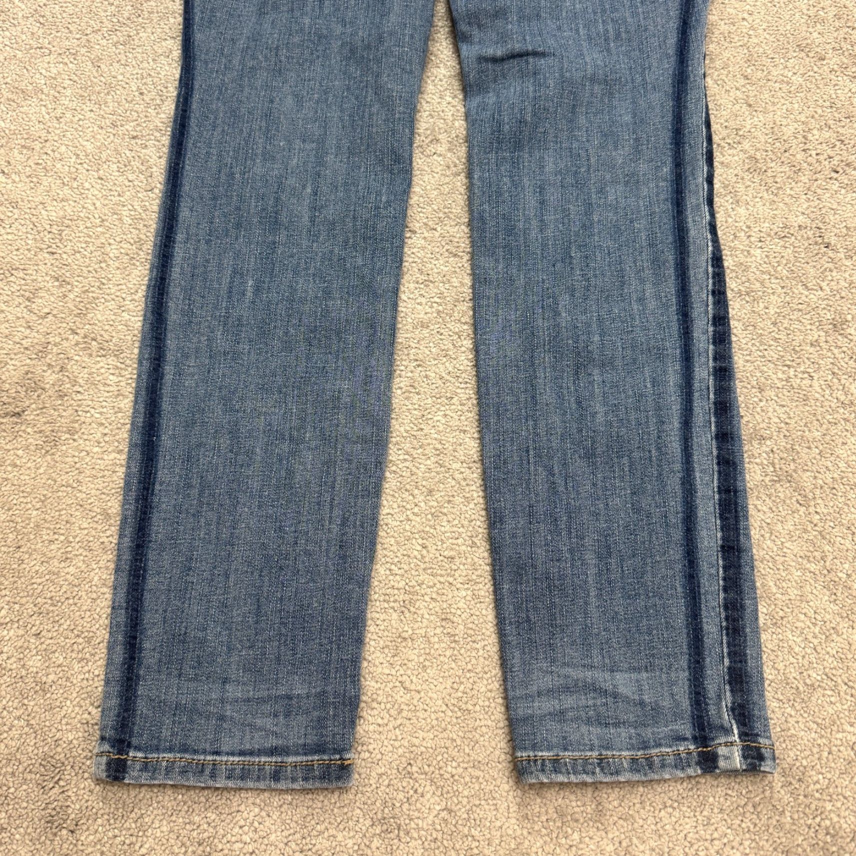 Ariat Ariat Jeans Womens Mid Denim Straight 31R Blue 5-Pocket Regular Stretch Distressed Vintage No N/A Size 24" / US 00 / IT 34 - 6 Thumbnail