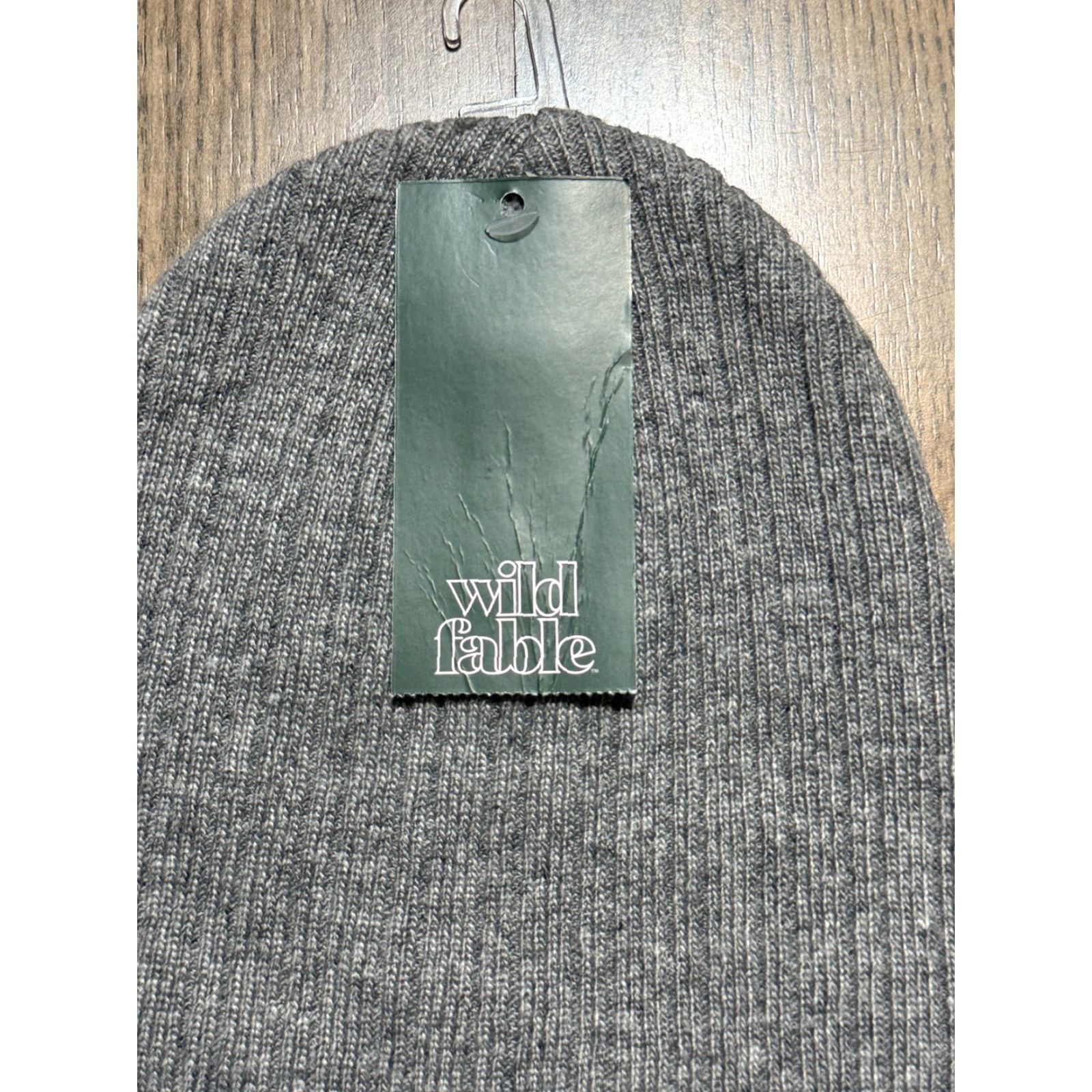 Vintage Wild Fable Hats Winter Cap Gray One Size New with Tag Beanie Womens Knit Polyester Stretch Modern Casual Adjustable Boy? Size ONE SIZE - 3 Thumbnail