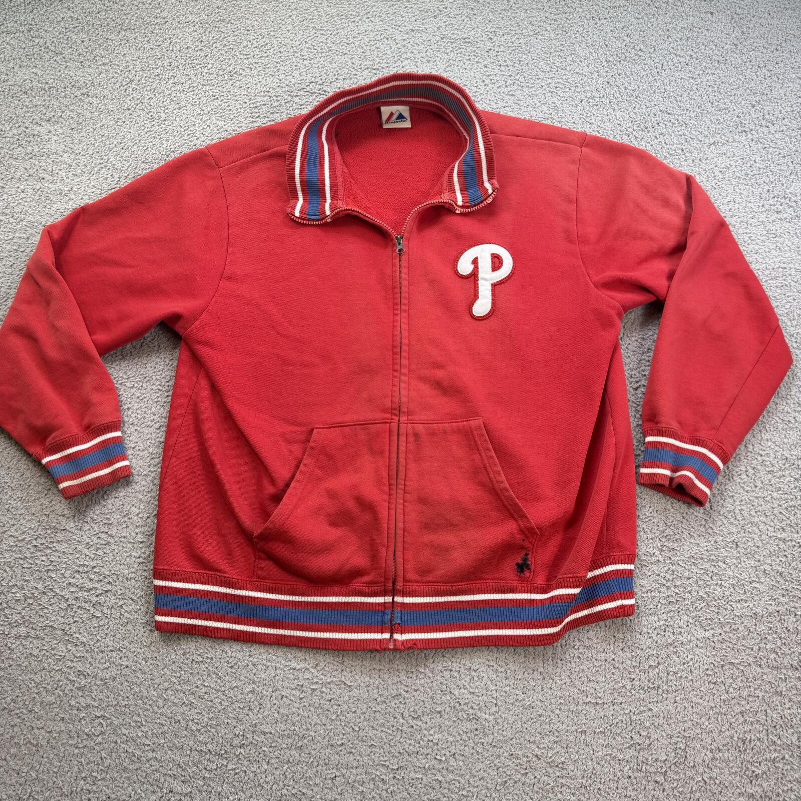 Majestic Vintage Philadelphia Phillies Majestic Full Zip Jacket L 90s Size US L / EU 52-54 / 3 - 1 Thumbnail