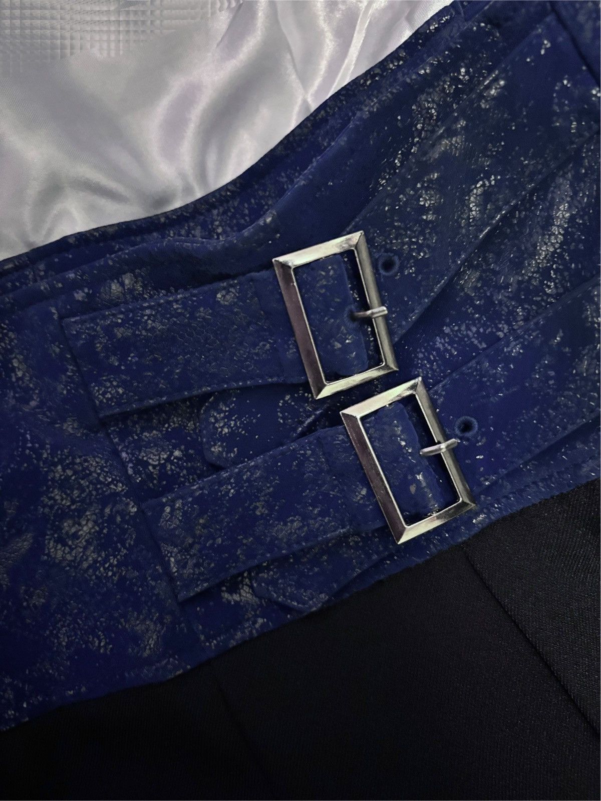 Japanese Brand Double Belt Wide Pants (Men) Size US 31 - 2 Thumbnail