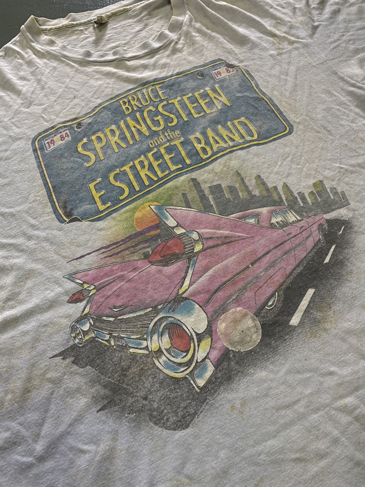 Band Tees × Hanes × Vintage Vintage 80s Bruce Springsteen and the E Street Band Tees Size US XL / EU 56 / 4 - 2 Thumbnail