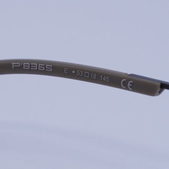 Porsche Design Porsche Design P8365 E Eyeglasses Dark Grey/Black 53mm Size ONE SIZE - 9 Thumbnail