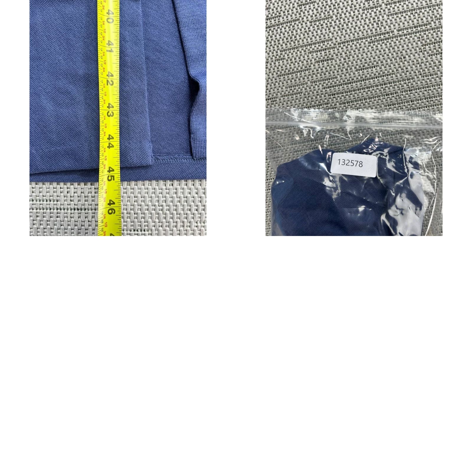 Vince Vince Dress Womens Medium Blue Bodycon Midi Wrap Sleeveless Crew Neck Casual Party/Cocktail Stretch 90s? Size M / US 6-8 / IT 42-44 - 9 Thumbnail