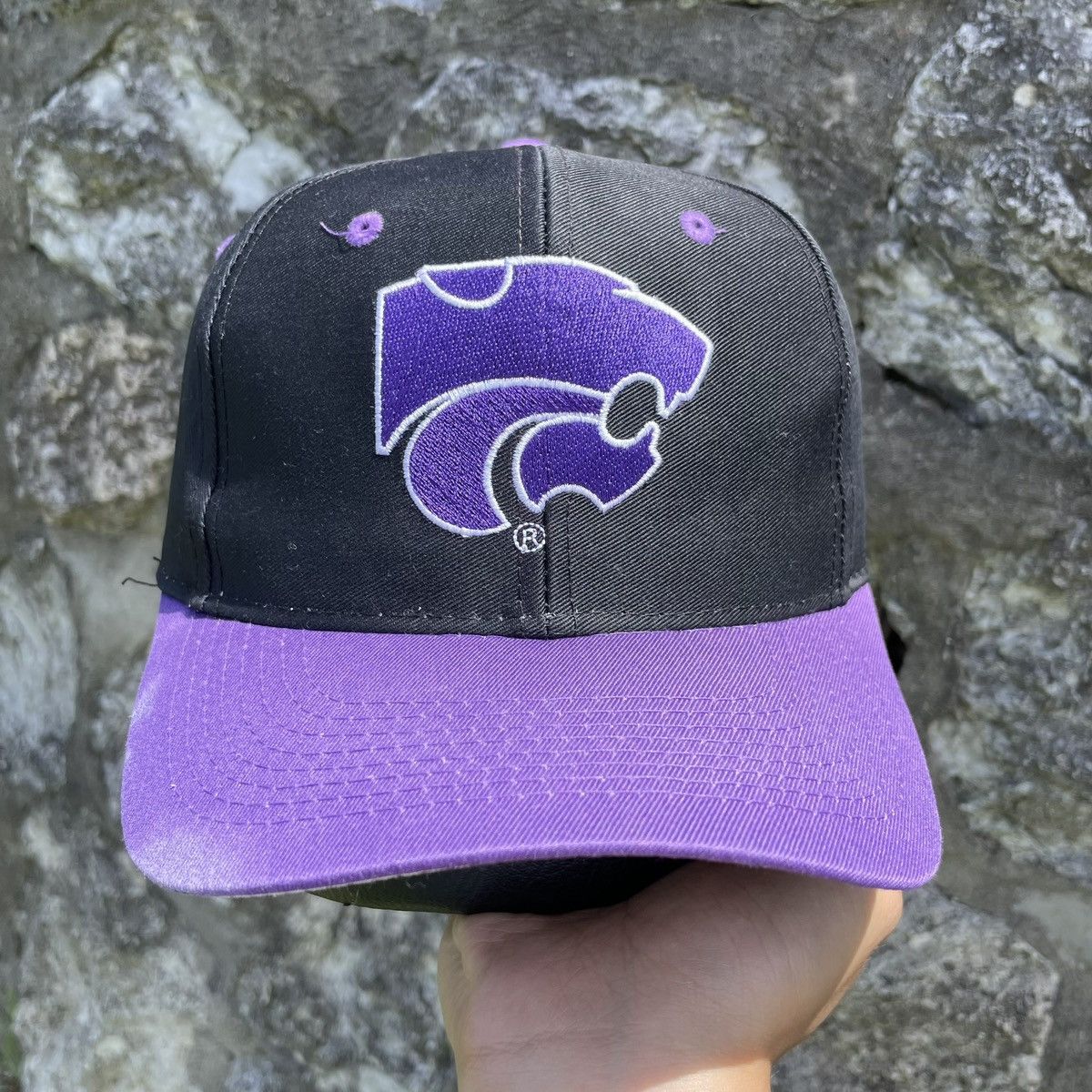 Logo 7 Vintage Kansas State Wildcats Logo 7 Plain Logo Snapback Hat Size ONE SIZE - 1 Thumbnail