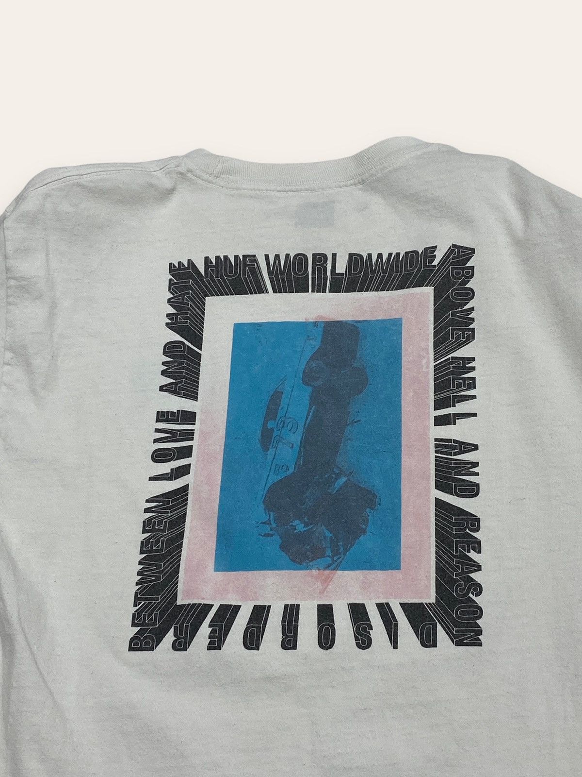 Huf Vintage HUF Big Logo Disorder Longsleeve Tee Shirt Y2K Size US S / EU 44-46 / 1 - 6 Thumbnail