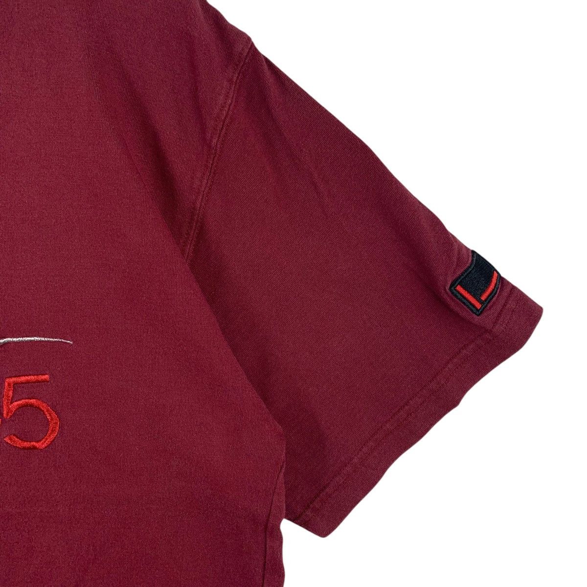 Fubu × Vintage Vintage FUBU collection spellout embroidery maroon tee Size US S / EU 44-46 / 1 - 7 Thumbnail