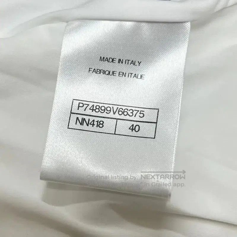 Chanel Chanel Summer White Polyester Logo Dress . Size S / US 4 / IT 40 - 4 Thumbnail