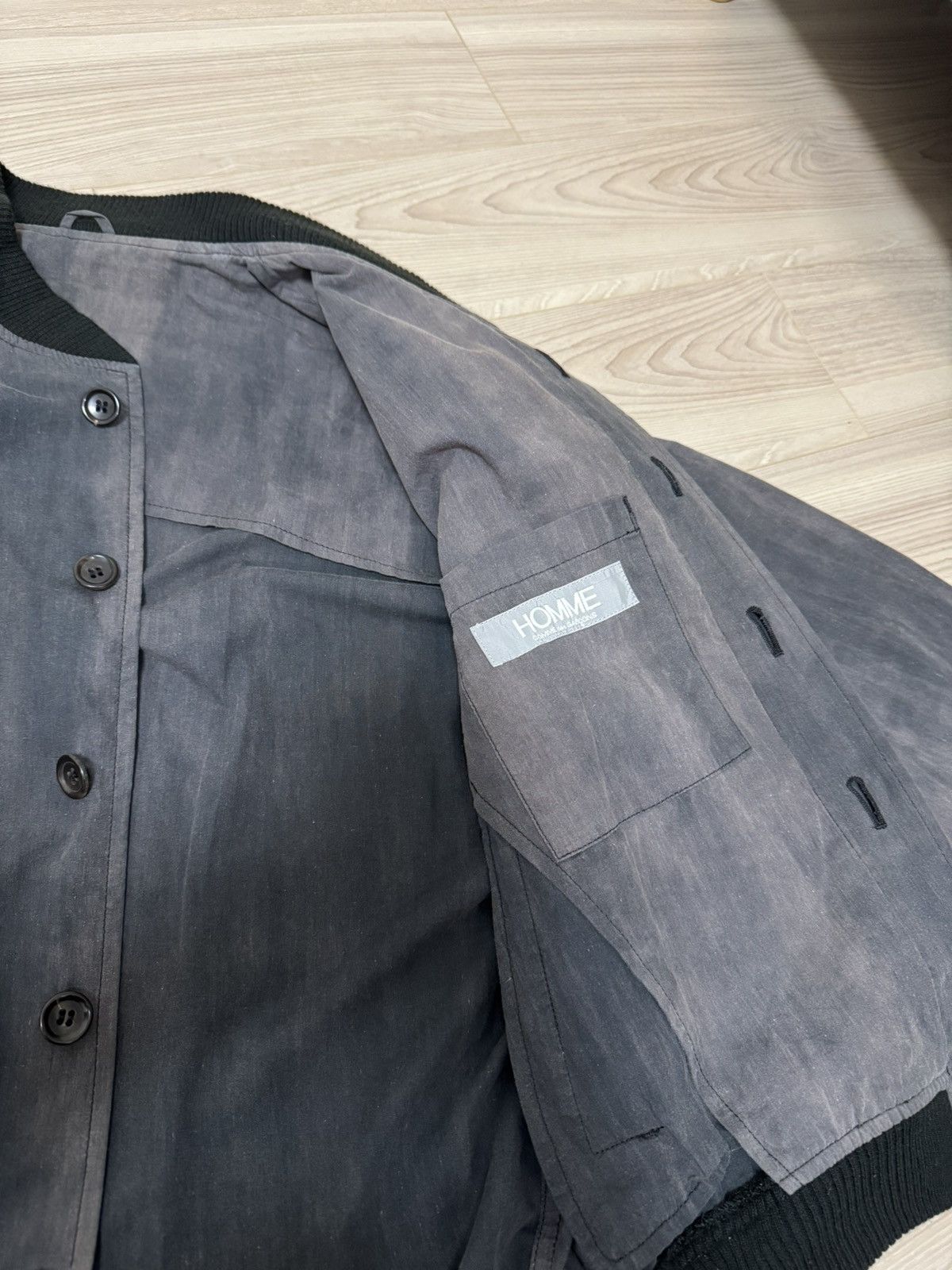Comme des Garcons Homme COMME des GARÇONS HOMME Patterned Faded Bomber - 1980s Size US M / EU 48-50 / 2 - 4 Thumbnail