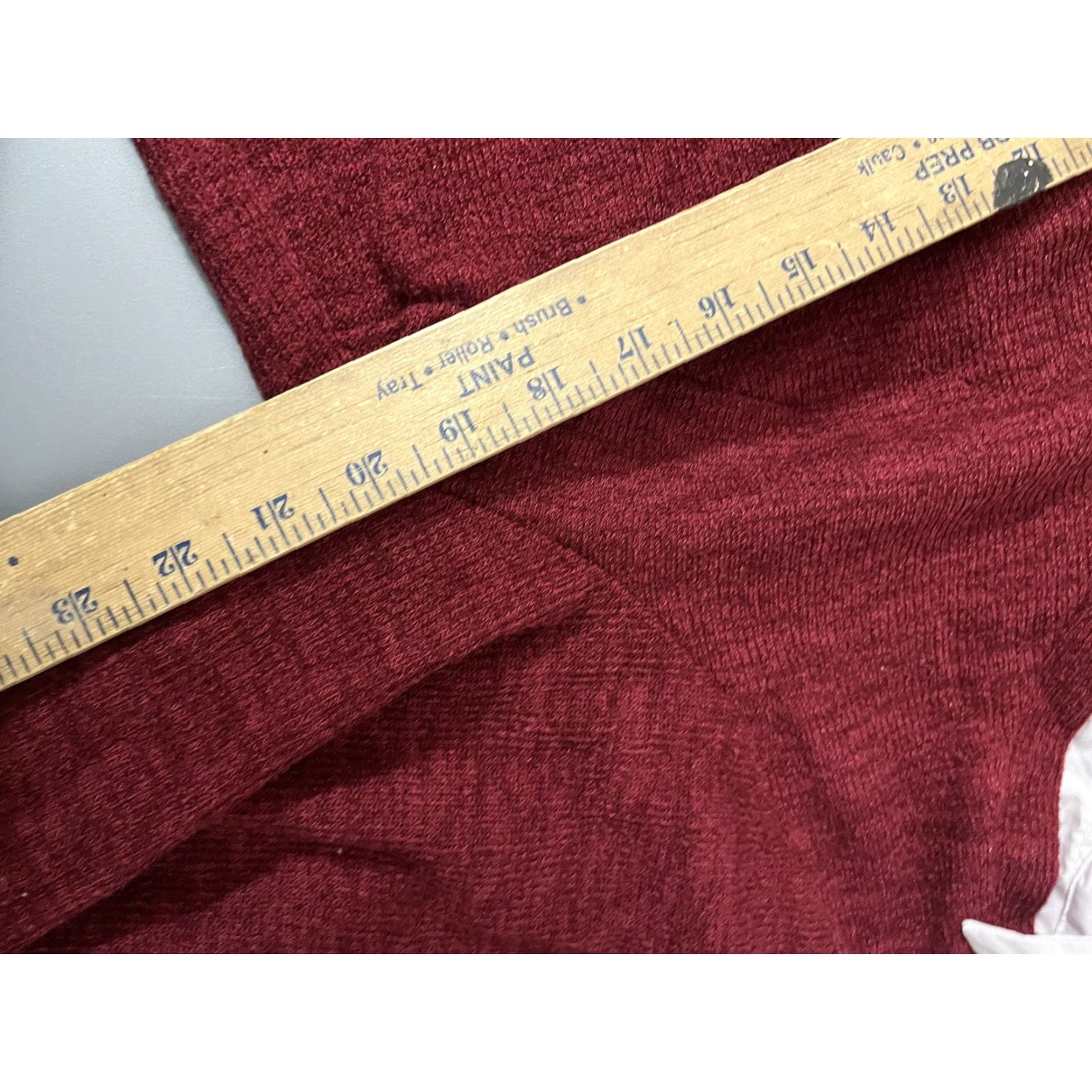 Shein SheIn Curve Maroon Long Sleeve Faux Layered Tunic Top 1XL Women's Size XL / US 12-14 / IT 48-50 - 5 Thumbnail