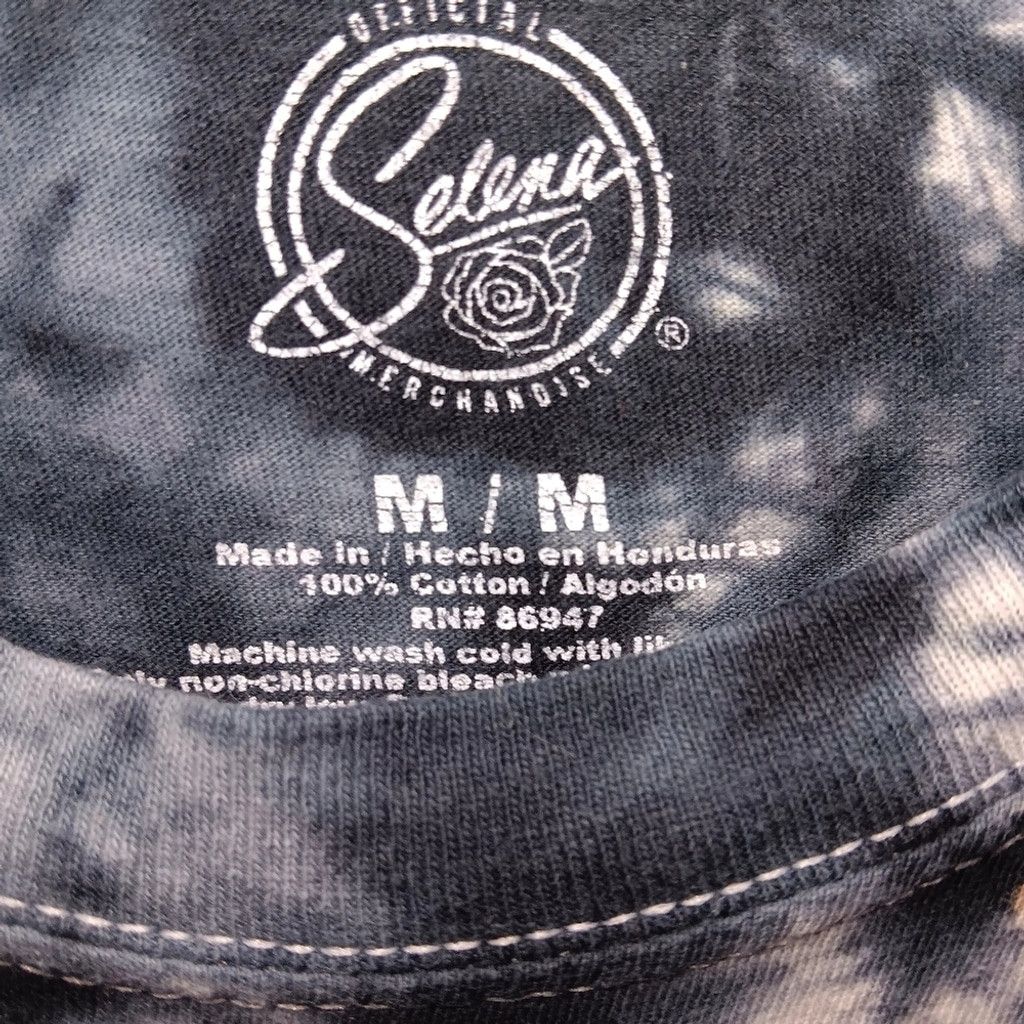 Serengeti Selena, t shirt, blue/black tye dye, men's medium, euc Size US M / EU 48-50 / 2 - 6 Thumbnail