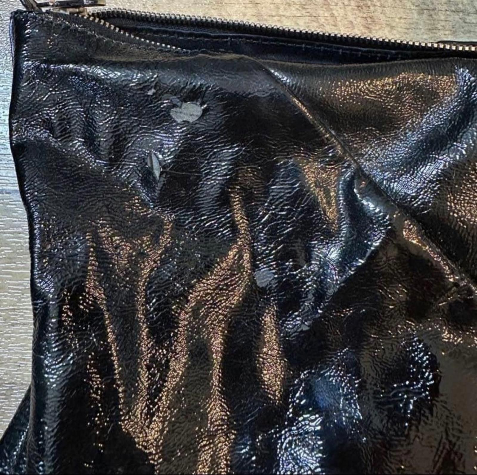 Saint Laurent Paris Saint Laurent - Black Patent Leather Handbag Size ONE SIZE - 4 Thumbnail