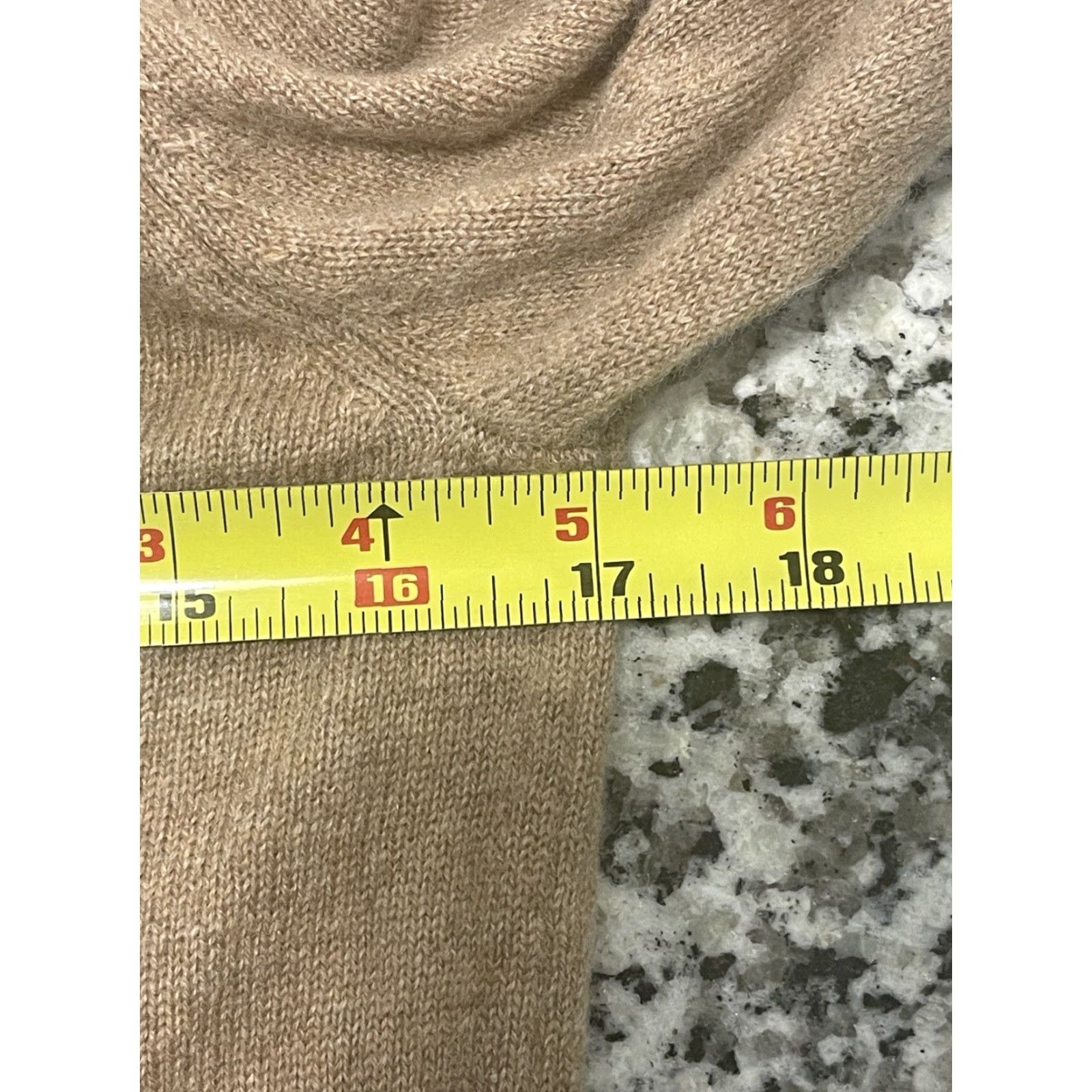 Vintage Babaton Knit Top Shirt Women's S Heather Gold Camel Cashmere Pullover Sweater 100% Cashmere Regular Size S Womens Size S / US 4 / IT 40 - 5 Thumbnail
