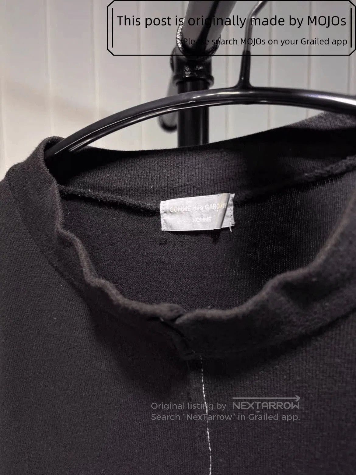 Comme des Garcons Homme Plus Sz F Comme Des Garcons Homme 94SS Logo SPLIT L/S Archive Te Size US M / EU 48-50 / 2 - 3 Thumbnail