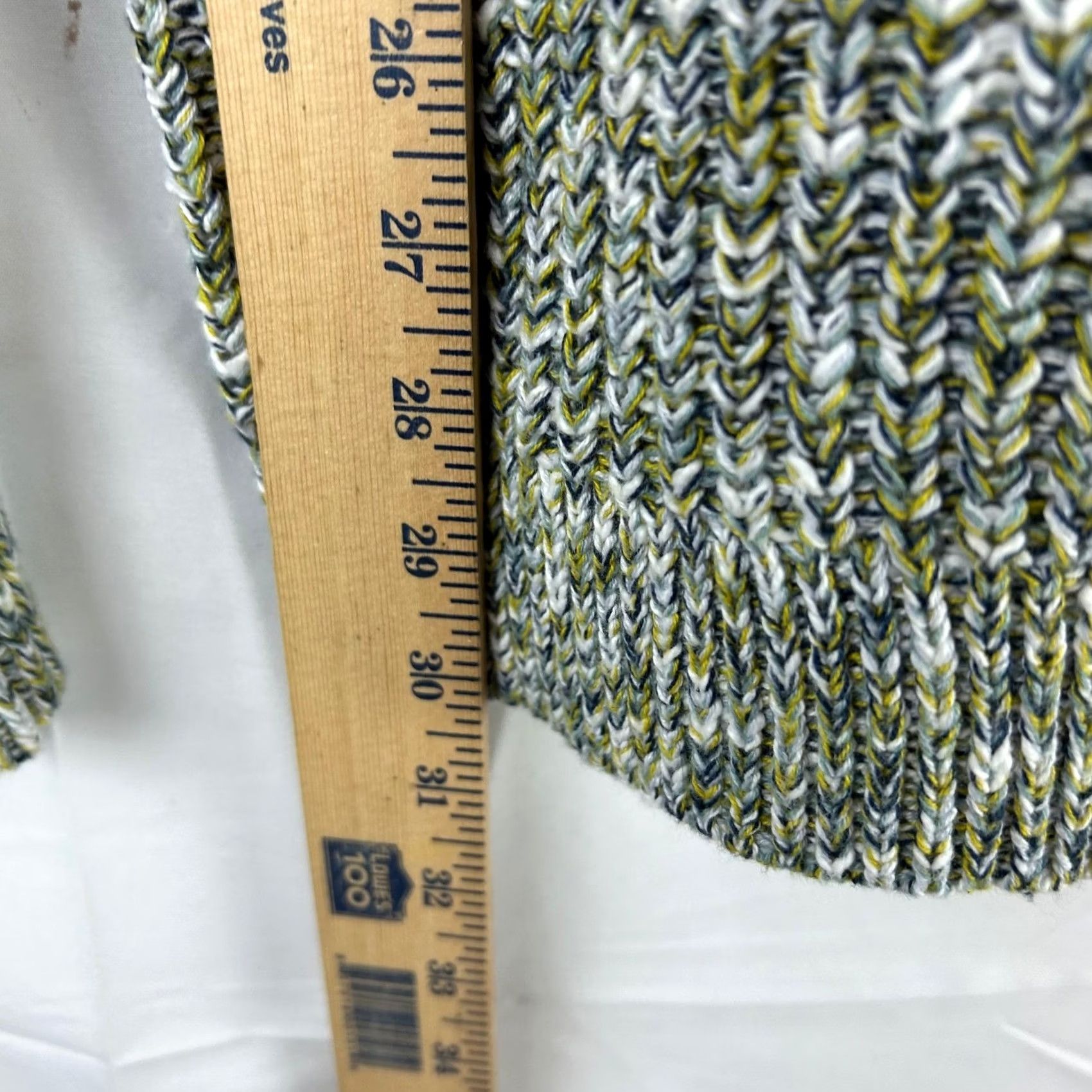 Vintage AVA & VIV Womens Size X Multi Textured Knit Sweater Green Blue - Cozy Pullover Size XL / US 12-14 / IT 48-50 - 5 Thumbnail