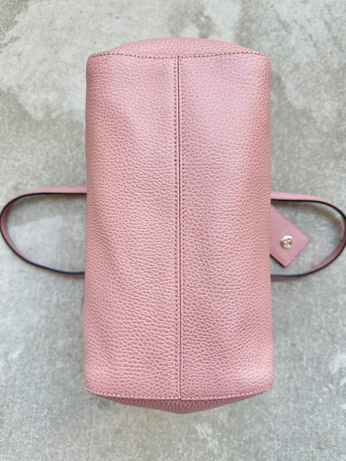 Gucci Gucci Swing Leather Light Rose Leather Tote Luxury Bag Size ONE SIZE - 12 Thumbnail