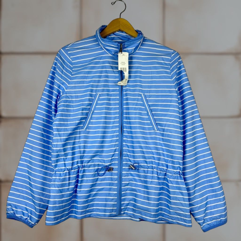 Ralph Lauren Lauren Ralph Lauren Active Womens Large Blue Full Zip Lightweight Jacket NEW Size L / US 10 / IT 46 - 1 Thumbnail