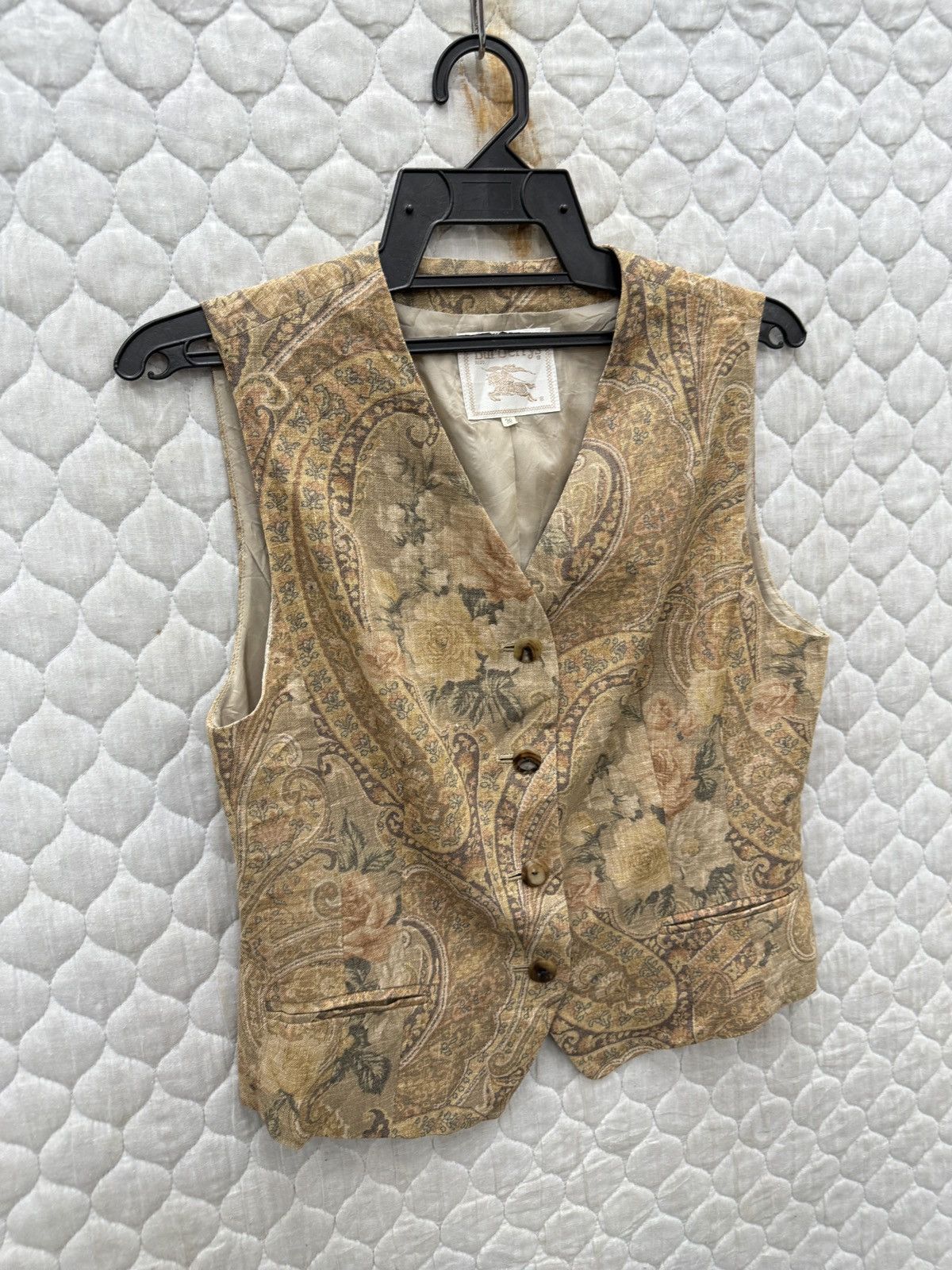 Burberry 🔥🔥🔥ARCHIVE BURBERRYS FLORAL VEST Size M / US 6-8 / IT 42-44 - 3 Thumbnail
