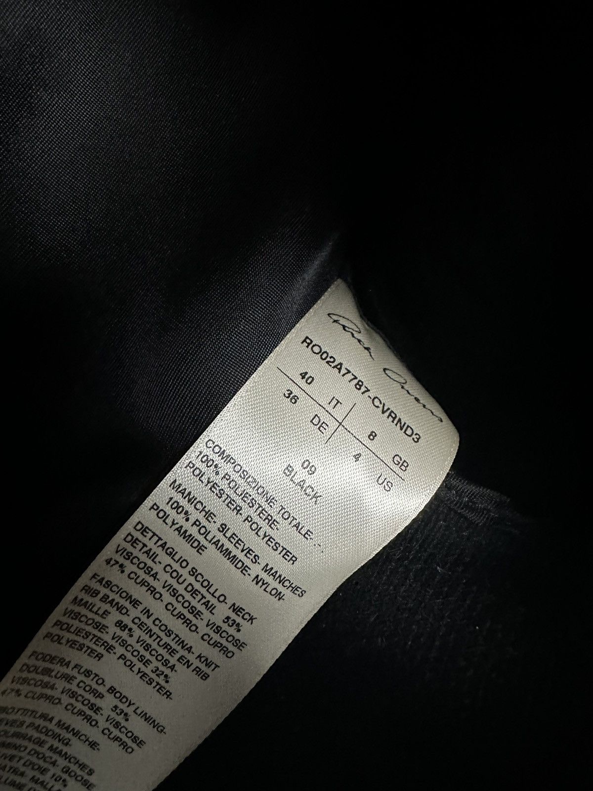 Rick Owens FW22 ‘GETHSEMANE’ Babel Tatlin Jacket Size US XXS / EU 40 - 8 Thumbnail