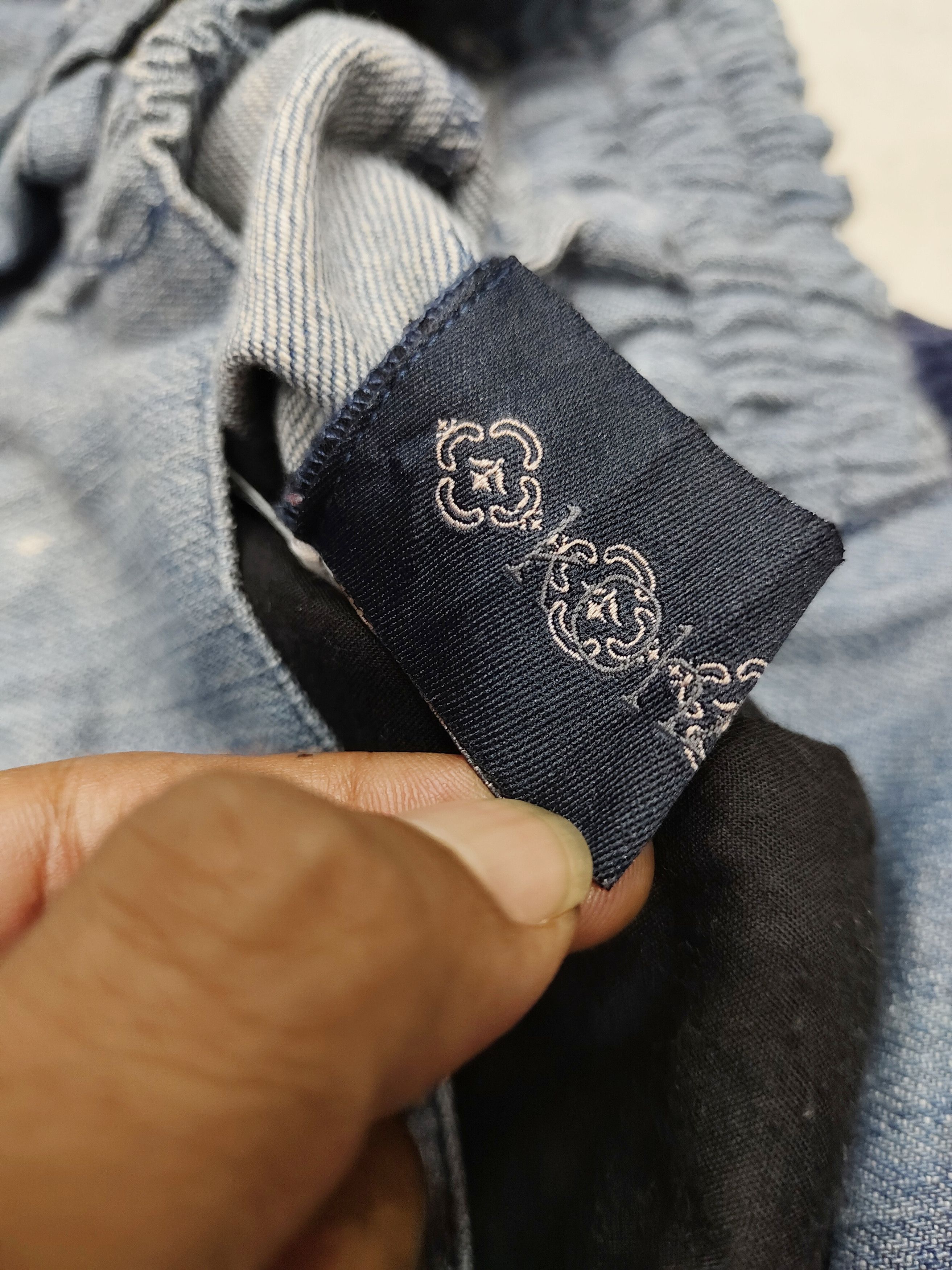 Japanese Brand KOHAKU🇯🇵 Pacthwork Multi Pabric Repairwork Denim Pants Size US 32 / EU 48 - 5 Thumbnail