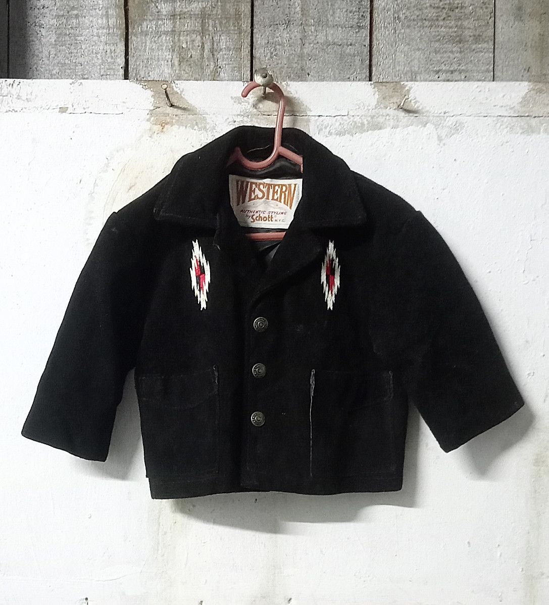 Schott RARELY Vintage Toddler Western Schott Native Leather Size US XXS / EU 40 - 2 Thumbnail