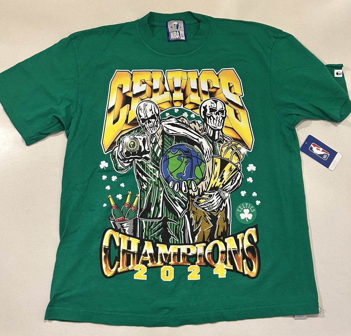 NBA × Warren Lotas Warren Lotas Celtics Championship 2024 Tee Green Size US L / EU 52-54 / 3 - 1 Thumbnail