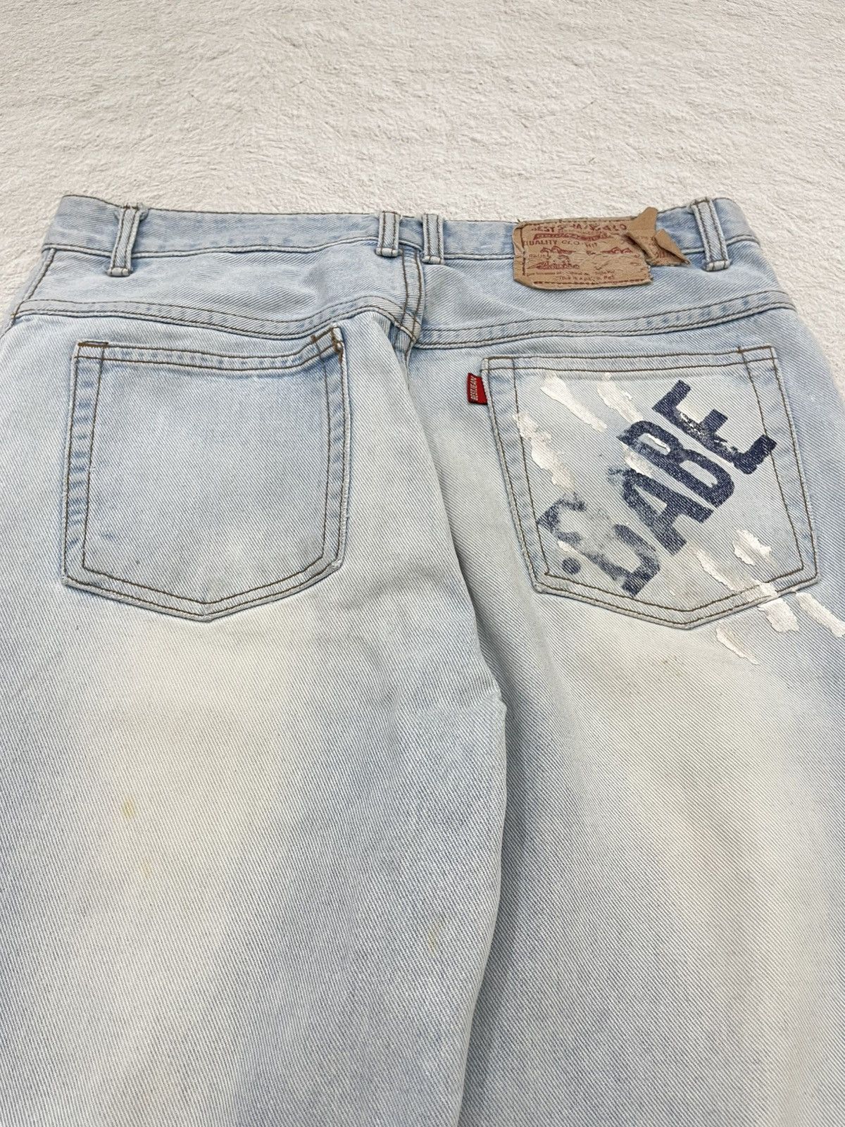 Japanese Brand 2000s Blue Jeans Distressed Fading Denim Y2K Size US 29 - 7 Thumbnail