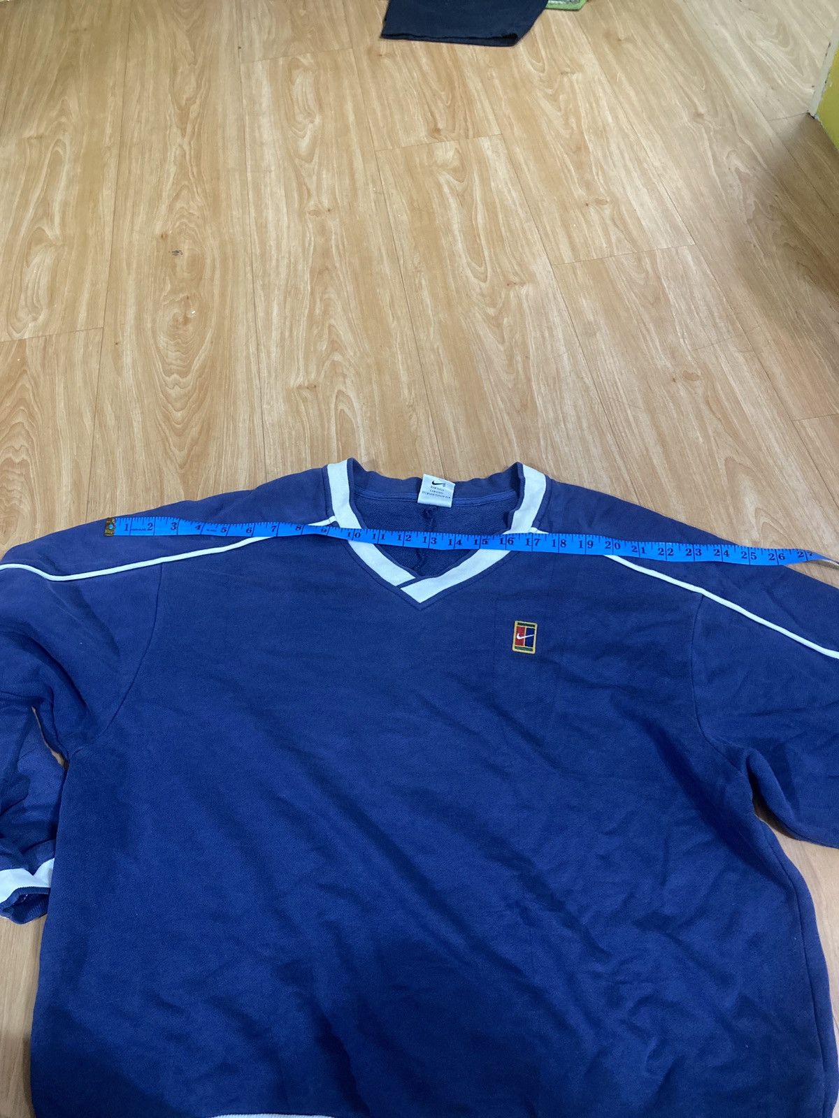Nike × Vintage Vintage 90s nike court sweatshirt v neck pullover Size US M / EU 48-50 / 2 - 10 Thumbnail