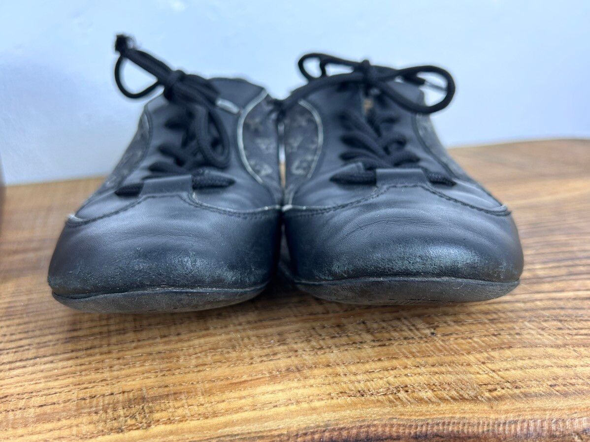 Louis Vuitton Louis Vuitton Denim And Leather Monogram Low Top Sneakers Size US 7.5 / IT 37.5 - 15 Thumbnail