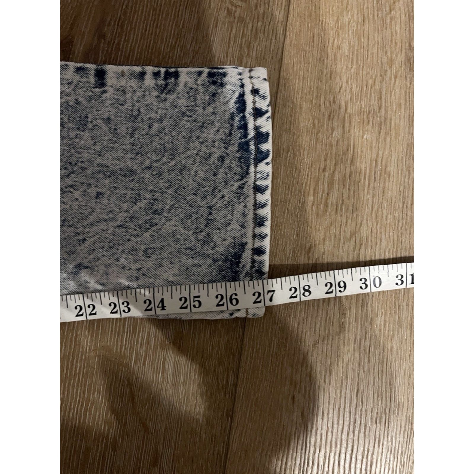 Levi's VINTAGE Levi's 550 Jeans Mens 32x27 Blue Denim Acid Wash USA Made Levi's 550 Jeans Distressed 5-Pocket Classic 80s Size US 32 / EU 48 - 5 Thumbnail