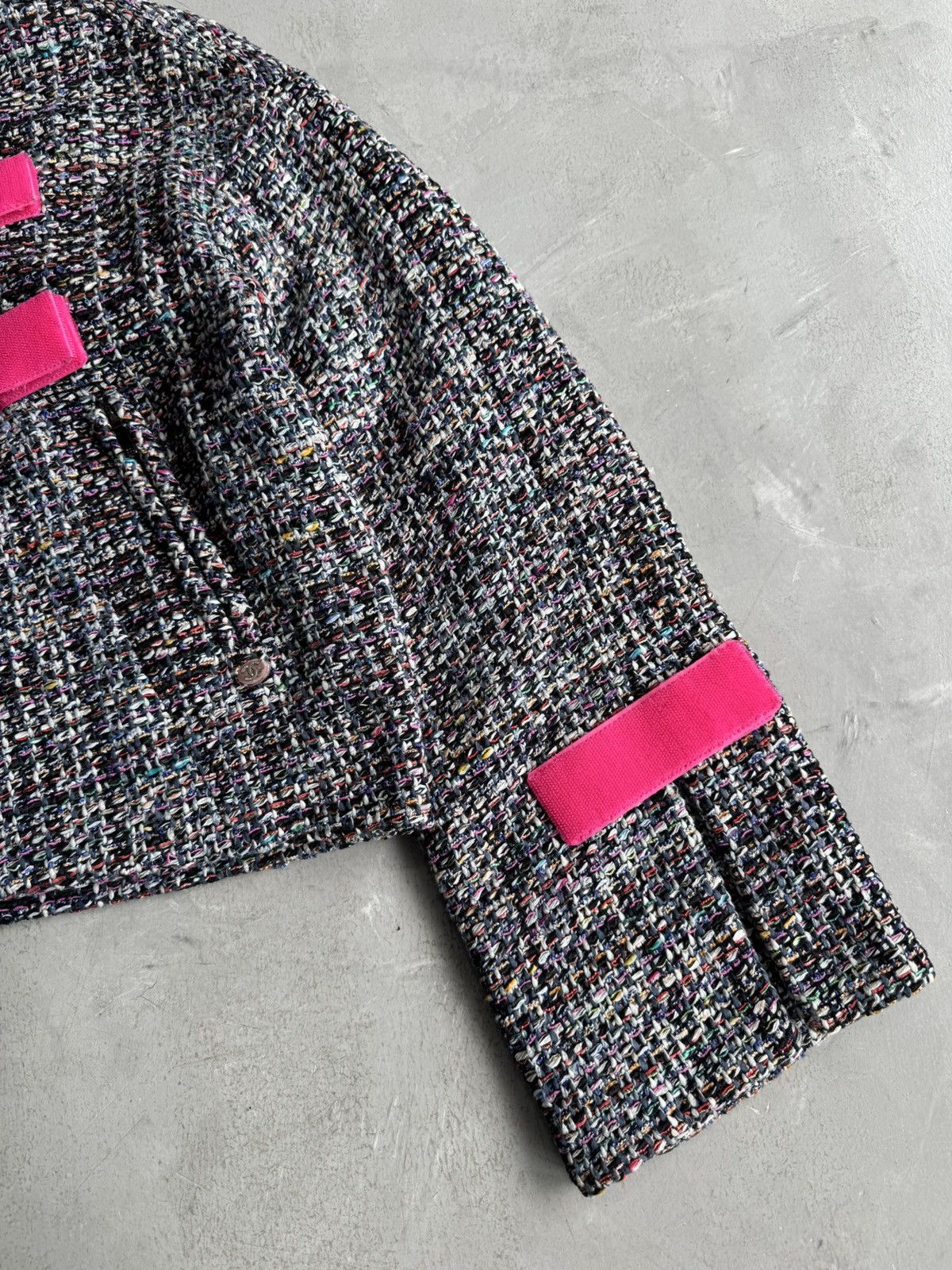Chanel S/S17 - Multicolor Tweed Velcro Closure Jacket Size XS / US 0-2 / IT 36-38 - 4 Thumbnail