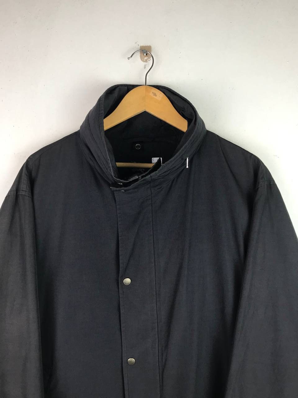 Burberry × Vintage Vintage Burberry All Black Long Jacket Size US XL / EU 56 / 4 - 3 Thumbnail