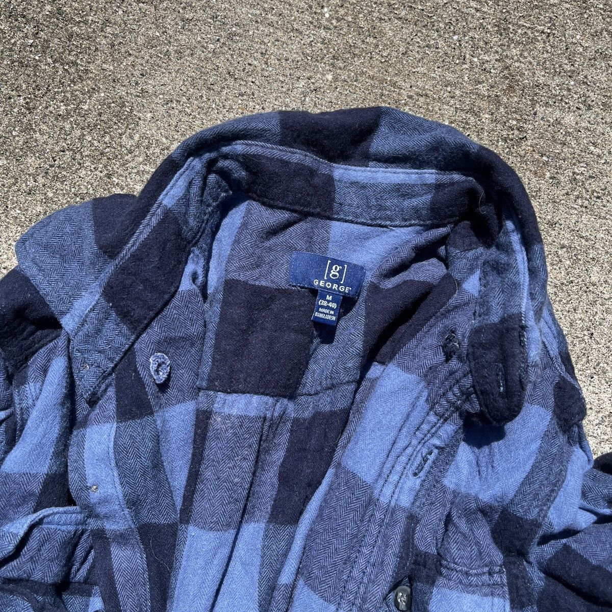 Vintage Blue Plaid Flannel Shirt Size M Size US M / EU 48-50 / 2 - 4 Thumbnail
