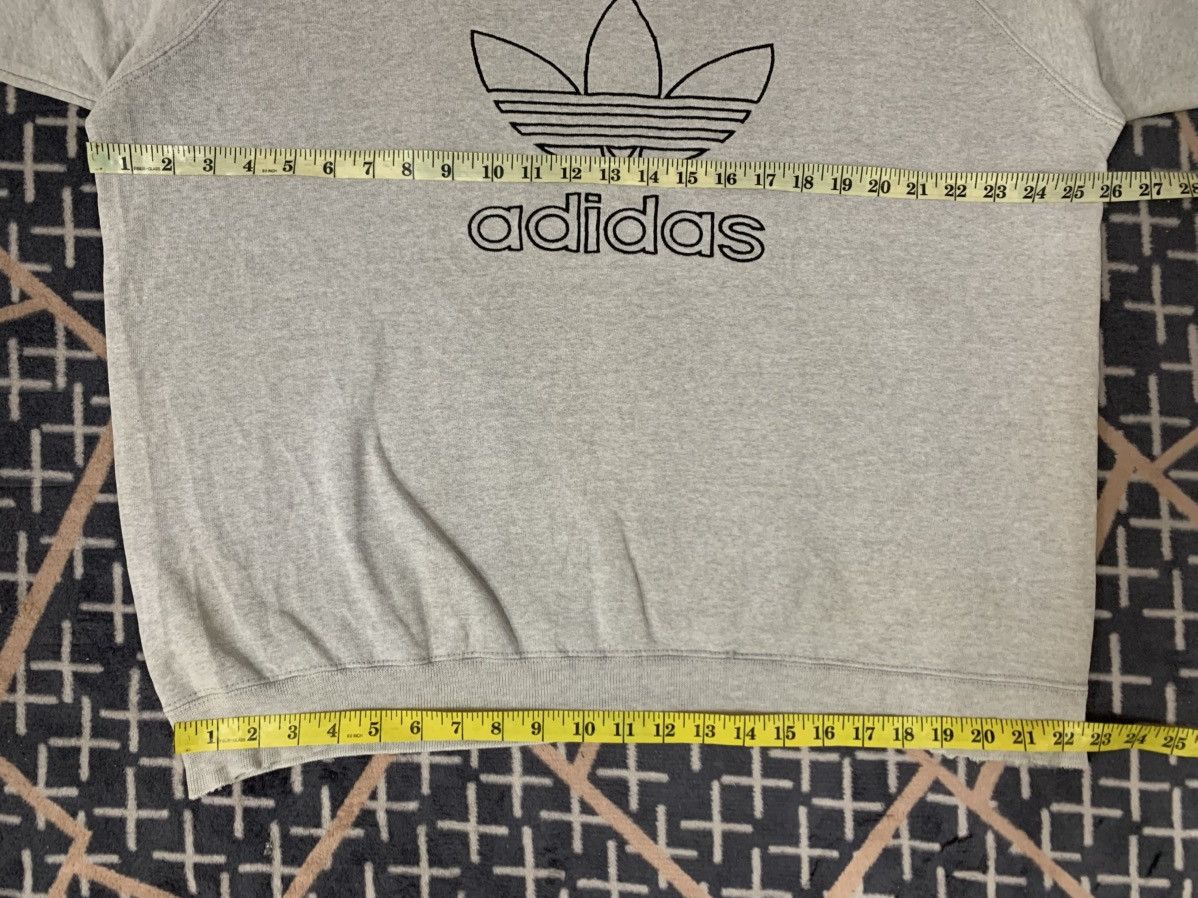 Adidas LAST DROP#Vintage Adidas Distressed Sweatshirt Big Logo Size US XL / EU 56 / 4 - 5 Thumbnail