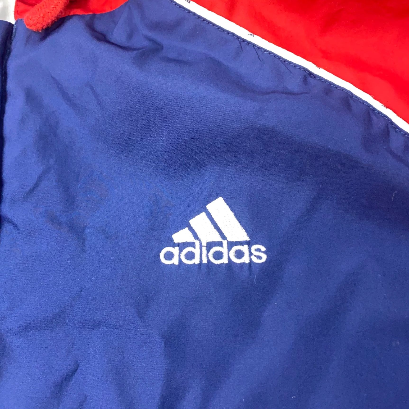 Adidas Adidas Jacket Mens Large Blue Windbreaker Lined Hooded Zip Pockets All Seasons Regular Jacket Mens L Blue Windbreaker Size US L / EU 52-54 / 3 - 2 Thumbnail