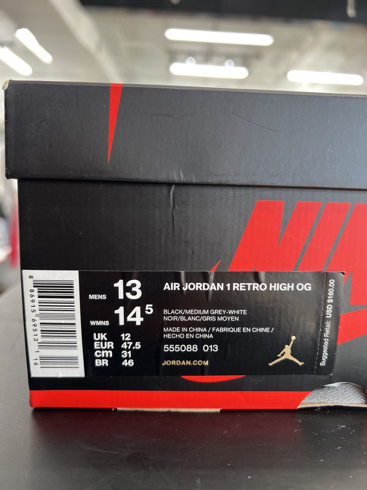 Jordan Brand × Nike Air Jordan 1 High Shadow Sz. 13 Size US 13 / EU 46 - 9 Thumbnail