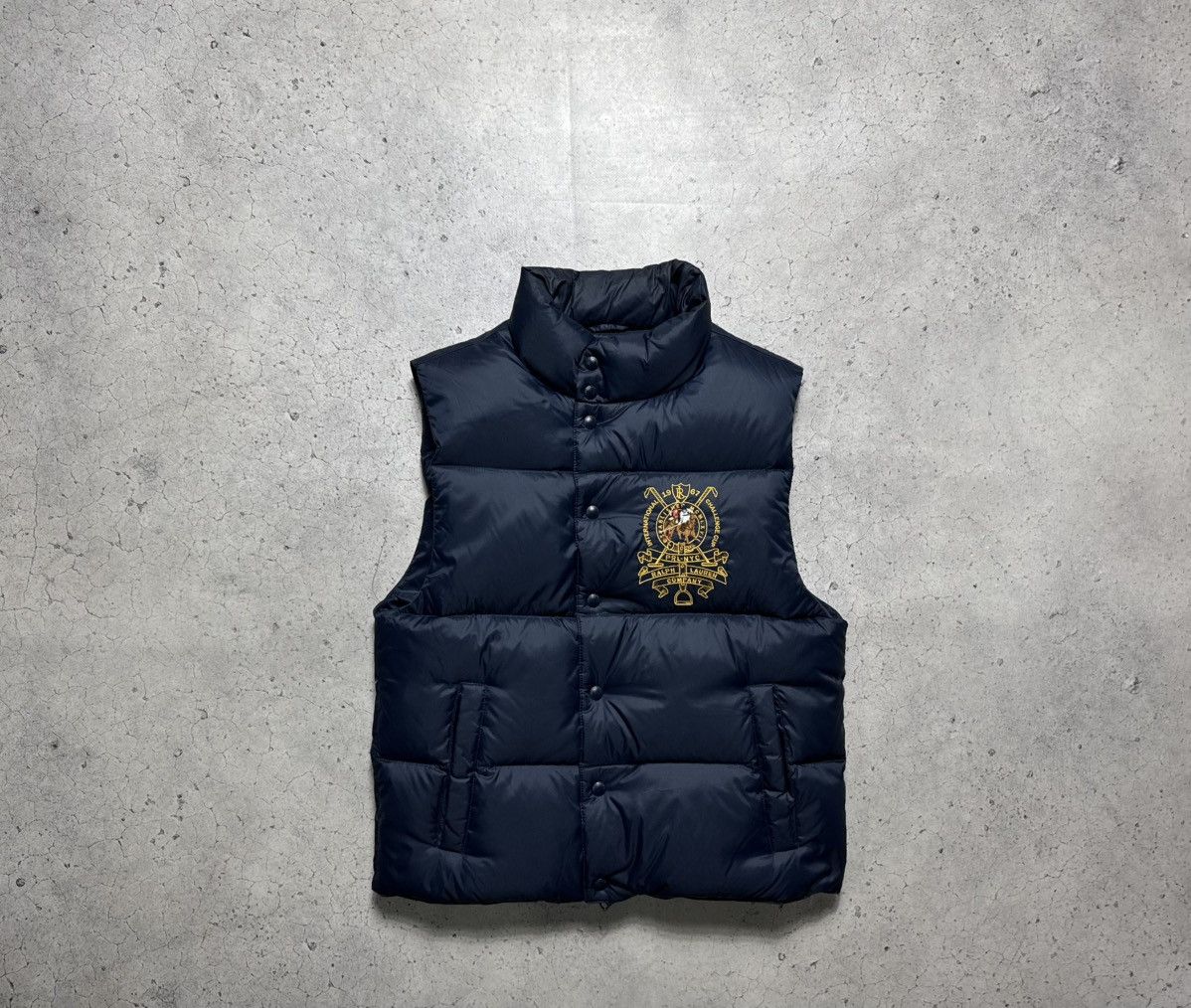 ジャケット・アウター 90s Polo by Ralph Lauren logo down vest Polo Ralph Lauren × Ralph Lauren × Vintage Vintage Italy Polo